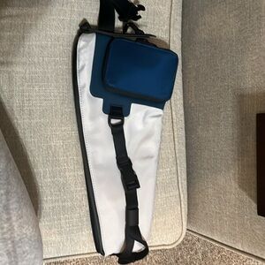 Tumi Navy and White Crossbody Bag